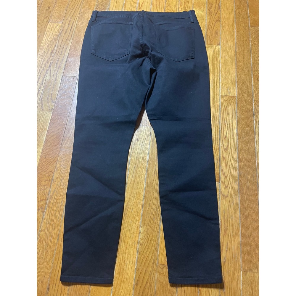 Frame Jeans Womens Size 32 Black Denim Le High Rise Skinny Denim Zip Fly Casual - Picture 7 of 7